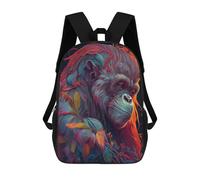sinyumoney The Wise Orang Utan Sacs À Dos Pour Enfants, Cartables Imprimés En 3D, Sacs À Dos Pour Élèves Du Primaire Et Du Collège (garçons Et Filles) 17inch