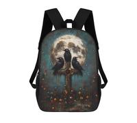 sinyumoney Three Ravens on Cross with Moon Sacs À Dos Pour Enfants, Sac À Dos Scolaire, Sac À Dos Imprimé En 3D Pour Enfants, Sac À Dos De Voyage, Sac À Livres, Sac D'école Pour Enfants 17inch