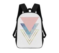 sinyumoney Three Triangles II Sac À Dos Scolaire Pour Enfants Imprimé En 3D, Idéal Pour Les Voyages Et Les Livres 17inch