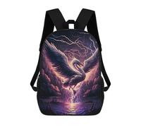 sinyumoney Thundering Bird of Storms Sacs À Dos Tendance Imprimés En 3D 17inch Sac D'école Décontracté Pour Enfants, Garçons, Élèves Du Primaire Et Du Collège
