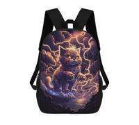 sinyumoney Thundering Cat Magic -1 Sacs À Dos Pour Enfants 17inch Sac À Dos Scolaire, Sac D'école Imprimé En 3D Pour Garçons, Élèves Du Primaire Et Du Collège