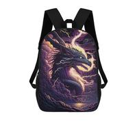 sinyumoney Thundering Dragon Storm -1 Sac À Dos Scolaire Imprimé En 3D Pour Garçons Et Filles, Sac À Dos Pour Enfants, Sac De Voyage 17inch