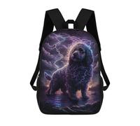 sinyumoney Thundering Poodle Coastal Storm Magic Sacs À Dos, Sac À Dos Enfant, Sac D'école, Sac À Dos De Voyage Imprimé En 3D, Accessoire De Mode, Sac À Dos Imperméable Pour Enfants 17inch