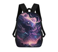 sinyumoney Thunderstorm Monster Sac À Dos Scolaire Imprimé En 3D Pour Enfants, Sac À Dos De Voyage, Sac Tendance Et Décontracté Pour Écoliers 17inch