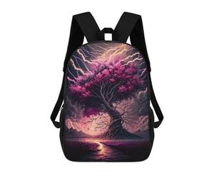 sinyumoney Thunderstorm Tree Fantasy Sacs À Dos 17 Pouces Pour Enfants, Sacs D'école Imprimés En 3D Pour Élèves Du Primaire Et Du Collège, Garçons Et Filles