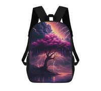 sinyumoney Thunderstorm Tree Landscape Sacs À Dos Imprimés En 3D Pour Enfants, Sacs D'école Tendance Pour Garçons, Élèves Du Primaire Et Du Collège 17inch