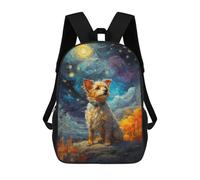 sinyumoney Tibet Terrier Starry Night Sac À Dos Imprimé En 3D Pour Garçons, Sac D'école Grande Capacité, Sac De Voyage, Sac À Livres, Sac D'école Pour Garçons, Mochila 17inch