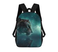 sinyumoney Tiger And Humming Bird Sac À Dos Imprimé En 3D Pour Enfants, Sac D'école, Sac De Voyage Grande Capacité, Sac À Livres, Sac À Dos Pour Enfants 17inch