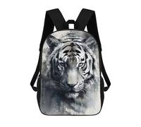 sinyumoney Tiger Beauty Watercolor Sac À Dos Scolaire Imprimé En 3D Pour Enfants, Sac À Dos Garçon/fille, Sac De Voyage Pour Enfants 17inch