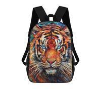 sinyumoney Tiger Colorful Sac À Dos Scolaire Pour Filles Et Garçons, Grande Capacité, Léger, Pour Enfants Et Étudiants 17inch