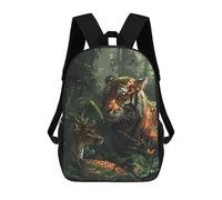 sinyumoney Tiger Deer Fairy Tale Sacs À Dos Scolaires Pour Enfants, Sac D'école Tendance, Sac D'école Imprimé En 3D Pour Garçons, Élèves Du Primaire Et Du Collège 17inch