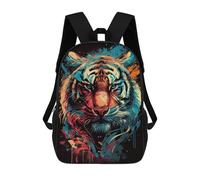 sinyumoney Tiger Face Sac À Dos Scolaire Imprimé En 3D Pour Enfants, Sac À Dos Garçon/fille, Sac De Voyage Pour Enfants 17inch