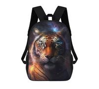 sinyumoney Tiger Galaxy Art Print-4 Sac À Dos Enfant, Cartable, Sacs À Dos Scolaires Imprimés En 3D Pour Élèves Du Primaire Et Du Collège, Cadeau D'anniversaire Pour Adolescents 17inch