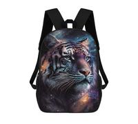 sinyumoney Tiger Galaxy Art Print-6 Sacs À Dos Imprimés En 3D Pour Enfants 17inch Sacs À Dos Tendance Et Décontractés Pour La Journée, Sacs De Voyage, Sacs À Dos D'extérieur Pour Garçons Et Filles