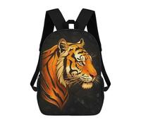 sinyumoney Tiger Head Profile on Dark Background Sac À Dos Pour Garçons Et Adolescents, Sacs À Dos Pour Filles, Sacs À Dos Pour Tout-petits, Sacs À Livres Pour L'école Primaire Et Le Collège 17inch