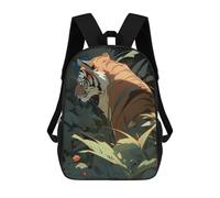 sinyumoney Tiger in Shadows Sac À Dos Scolaire Pour Enfants, Imprimé En 3D, Tendance Et Décontracté, Pour Garçons, Élèves Du Primaire Et Du Collège 17inch