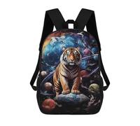 sinyumoney Tiger in Space Sacs À Dos Imprimés En 3D Pour Enfants, Sacs D'école Tendance Pour Garçons, Élèves Du Primaire Et Du Collège 17inch