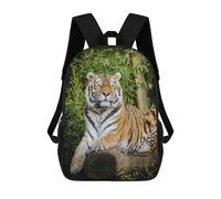 sinyumoney Tiger Lying on Brown Tree Sac À Dos Imprimé En 3D Pour Enfants, Sac À Dos Scolaire, Sac À Dos De Voyage Pour Enfants, Sac À Livres Grande Capacité, Sac À Dos Pour Enfants 17inch