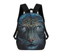 sinyumoney Tiger Magical World Sac À Dos Scolaire Pour Enfants, Imprimé En 3D, Tendance Et Décontracté, Pour Garçons, Élèves Du Primaire Et Du Collège 17inch