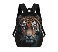 sinyumoney Tiger Portrait Close-Up Sacs À Dos Tendance Imprimés En 3D 17inch Sac D'école Décontracté Pour Enfants, Garçons, Élèves Du Primaire Et Du Collège