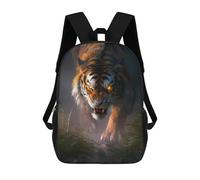 sinyumoney Tiger Roaring in Jungle-2 Sacs À Dos Scolaires Pour Garçons Et Filles, Sacs À Dos Décontractés Pour Le Sport, Sacs À Dos De Grande Capacité Pour L'école Primaire 17inch