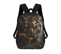 sinyumoney Tiger Thunder Dark Night Sac À Dos Imprimé En 3D Pour Enfants, Sac D'école Grande Capacité, Sac De Voyage, Sac À Livres, Sac À Dos Scolaire Pour Enfants 17inch