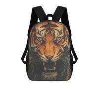 sinyumoney Tiger Wall Art Print Sacs À Dos Tendance Imprimés En 3D 17inch Sac D'école Décontracté Pour Enfants, Garçons, Élèves Du Primaire Et Du Collège