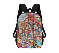 sinyumoney Time For Tea Sac À Dos Scolaire Pour Filles Et Garçons, Grande Capacité, Léger, Pour Enfants Et Étudiants 17inch