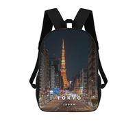 sinyumoney Tokyo Tower Sac À Dos Enfant, Cartable, Sacs À Dos Scolaires Imprimés En 3D Pour Élèves Du Primaire Et Du Collège, Cadeau D'anniversaire Pour Adolescents 17inch