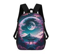 sinyumoney Torii Gate Full Moon Sac À Dos Pour Garçons Et Adolescents, Sacs À Dos Pour Filles, Sacs À Dos Pour Tout-petits, Sacs À Livres Pour L'école Primaire Et Le Collège 17inch