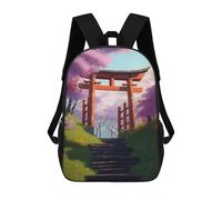 sinyumoney Torii Gate in Spring Sacs À Dos, Sac À Dos Enfant, Sac D'école, Sac À Dos De Voyage Imprimé En 3D, Accessoire De Mode, Sac À Dos Imperméable Pour Enfants 17inch