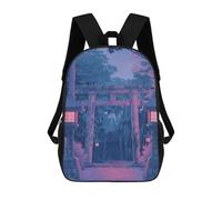 sinyumoney Torii Gate Japan Painting Sac À Dos Scolaire Pour Filles Et Garçons, Grande Capacité, Léger, Pour Enfants Et Étudiants 17inch