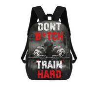 sinyumoney Train Hard Motivation Sac À Dos Imprimé Pour Enfants, Sac D'école, Sac De Voyage Pour Adultes Et Enfants 17inch