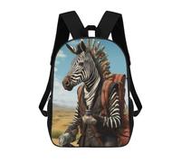 sinyumoney Travel Guide Zebra Sac À Dos Scolaire Imprimé En 3D Pour Enfants, Sac À Dos Garçon/fille, Sac De Voyage Pour Enfants 17inch