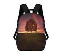 sinyumoney Tree at Sunset Sac À Dos Scolaire Pour Adolescents, Imprimé En 3D, Ajustable, À Poches Tendance, Pour Enfants, Garçons, Filles, Étudiants Et Adolescents 17inch