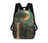 sinyumoney Tree in The Rock Waterfall Sacs À Dos Imprimés En 3D 17inch Sac À Dos Scolaire Pour Enfants, Sac À Dos Décontracté Pour La Journée, Sac De Voyage Décontracté Pour Les Élèves Du Collège