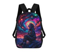 sinyumoney Tripping Neon Space Girl Sacs À Dos Pour Enfants, Sac À Dos Scolaire, Sac À Dos Imprimé En 3D Pour Enfants, Sac À Dos De Voyage, Sac À Livres, Sac D'école Pour Enfants 17inch