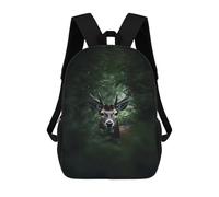 sinyumoney Trophy Deer Head Stag Sac À Dos Imprimé En 3D Pour Enfants, Sac D'école, Sac De Voyage Grande Capacité, Sac À Livres, Sac À Dos Pour Enfants 17inch