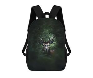 sinyumoney Trophy Deer Head Stag Sac À Dos Imprimé En 3D Pour Enfants, Sac D'école, Sac De Voyage Grande Capacité, Sac À Livres, Sac À Dos Pour Enfants 17inch