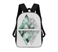 sinyumoney Tropical Geometry A1 Sac À Dos Scolaire Imprimé En 3D Pour Enfants, Sac À Dos Garçon/fille, Sac De Voyage Pour Enfants 17inch