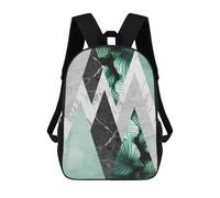 sinyumoney Tropical Geometry Sac À Dos Scolaire Pour Filles Et Garçons, Grande Capacité, Léger, Pour Enfants Et Étudiants 17inch