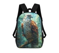 sinyumoney Tropical Rain Forest Eagle Sac À Dos Enfant, Cartable Pour Garçons Et Adolescents, Sac À Dos De Voyage, Sac À Dos Scolaire, Sac À Livres 17inch