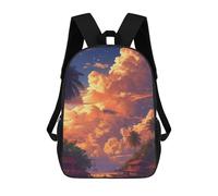 sinyumoney Tropical Sunset Scene-2 Sac À Dos Imprimé 3D Pour Enfants, Sac À Dos Léger Pour Écoliers Et Écoliers, Sac À Goûter Pour La Crèche 17inch