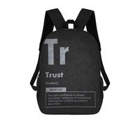 sinyumoney Trust Element - Manifestation Law of Attraction Sacs À Dos Tendance Imprimés En 3D 17inch Sac D'école Décontracté Pour Enfants, Garçons, Élèves Du Primaire Et Du Collège