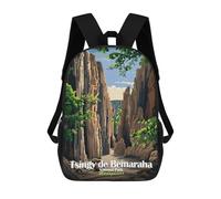 sinyumoney Tsingy De Bemaraha National Park, Madagascar Sacs À Dos Scolaires Pour Enfants, Sac D'école Imprimé En 3D Pour Garçons, Élèves Du Primaire Et Du Collège 17inch