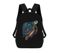 sinyumoney Turtle Tortoise Heart Sac À Dos Scolaire Pour Adolescents, Imprimé En 3D, Ajustable, À Poches Tendance, Pour Enfants, Garçons, Filles, Étudiants Et Adolescents 17inch