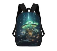 sinyumoney Twilight Mushroom Canopy Sac À Dos Imprimé En 3D Pour Enfants, Sac D'école, Sac De Voyage Grande Capacité, Sac À Livres, Sac À Dos Pour Enfants 17inch