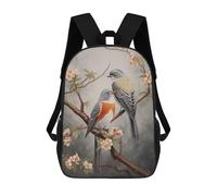 sinyumoney Two Birds on Branch Sac À Dos Scolaire Enfant Tendance Et Décontracté, Sac À Dos Imprimé En 3D Pour Garçon, Grand Sac À Dos 17inch