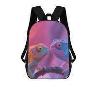 sinyumoney Two Chameleons on Branch Sac À Dos Scolaire Pour Filles Et Garçons, Grand Sac À Dos Léger Pour Enfants Et Étudiants 17inch