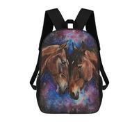 sinyumoney Two Horses In Love Sacs À Dos Scolaires Pour Enfants, Sac D'école Imprimé En 3D Pour Garçons, Élèves Du Primaire Et Du Collège 17inch